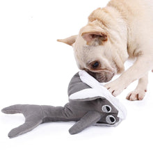 Pet plush toy shark doll