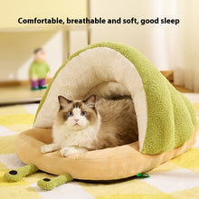 Warm Cat Semi-closed Snail Slippers Nest