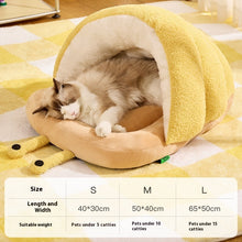 Warm Cat Semi-closed Snail Slippers Nest